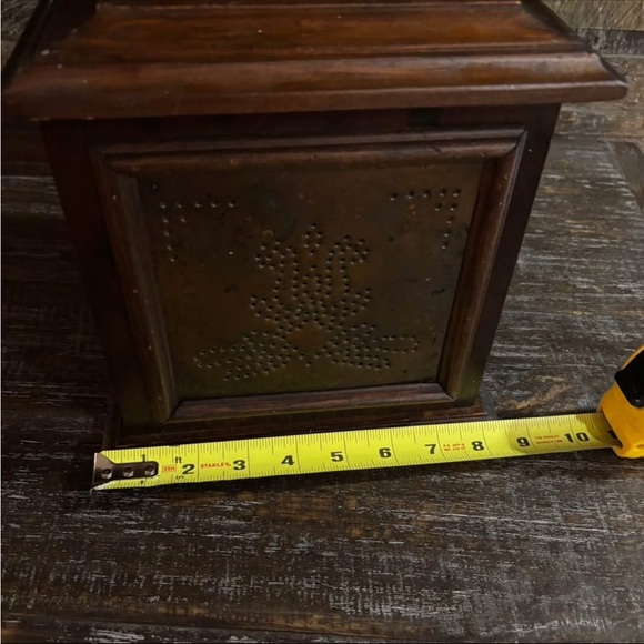 Vintage Wood Pfaltzgraff Storage Box With Lid And Removable Plastic Liner - Picture 7 of 9